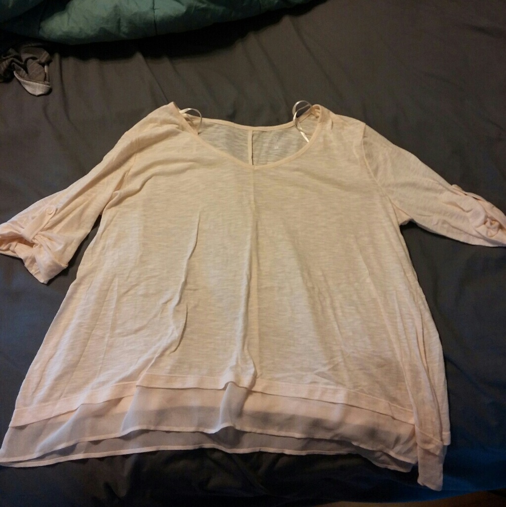 NY&C light pink shirt